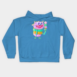 Ice Cream Monster Kids Hoodie